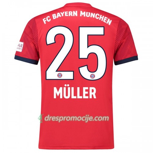 FC Bayern München Dres Muller 25 Domaći 2018/19 Kratkih Rukava FC Bayern München Dres Muller 25 Domaći 2018/19 Kratkih Rukava